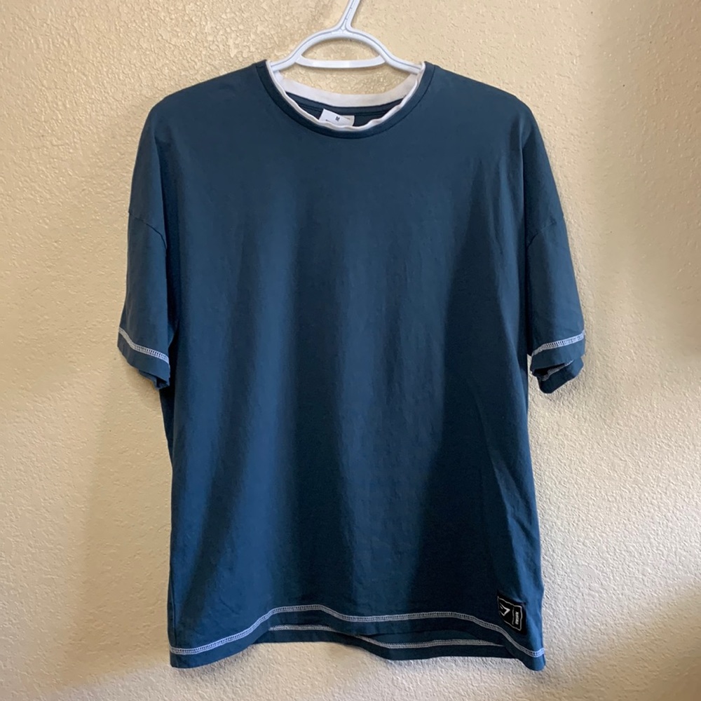 Teal gymshark t-shirt